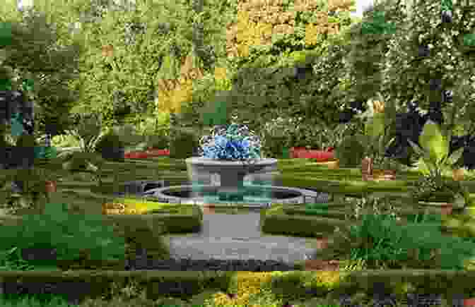 A Breathtaking View Of The Gardens At Any House In Storm, Showcasing Vibrant Flowerbeds And A Serene Pond. Any House In A Storm (Hidden Sanctuary 1)