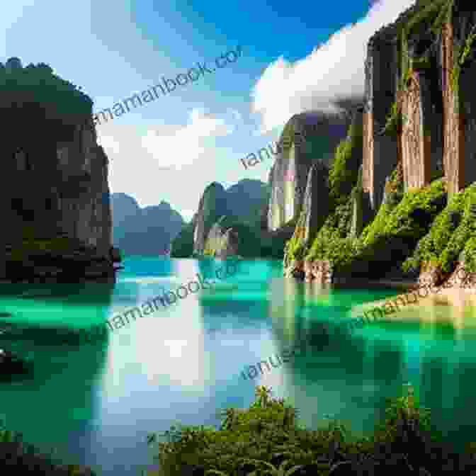 A Panoramic View Of A Secluded Fishing Spot Surrounded By Towering Mountains And Crystal Clear Waters. Lucky Break (Lucky John Adventures 1)