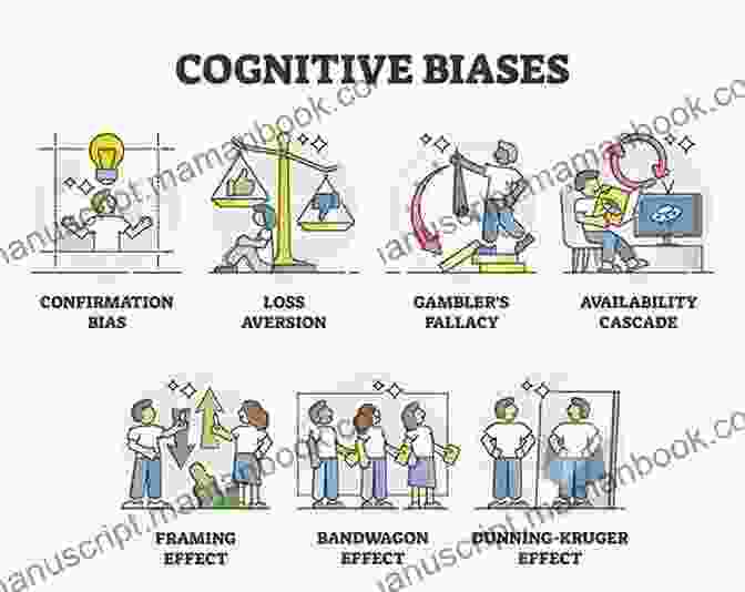 An Illustration Depicting Various Cognitive Biases That Influence Our Decision Making, Such As Confirmation Bias, Availability Heuristic, And Framing Effect. Predictably Irrational Revised And Expanded Edition: The Hidden Forces That Shape Our Decisions