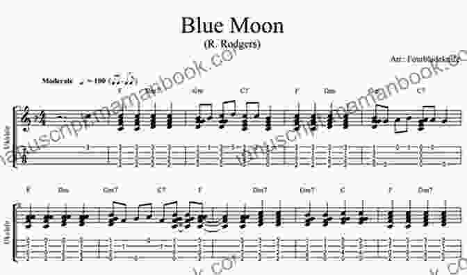 Blue Moon Ukulele Arrangement Play Ukulele 41 Arrangements Of Traditional Music 1 Deutsch English Tabs Online Sounds