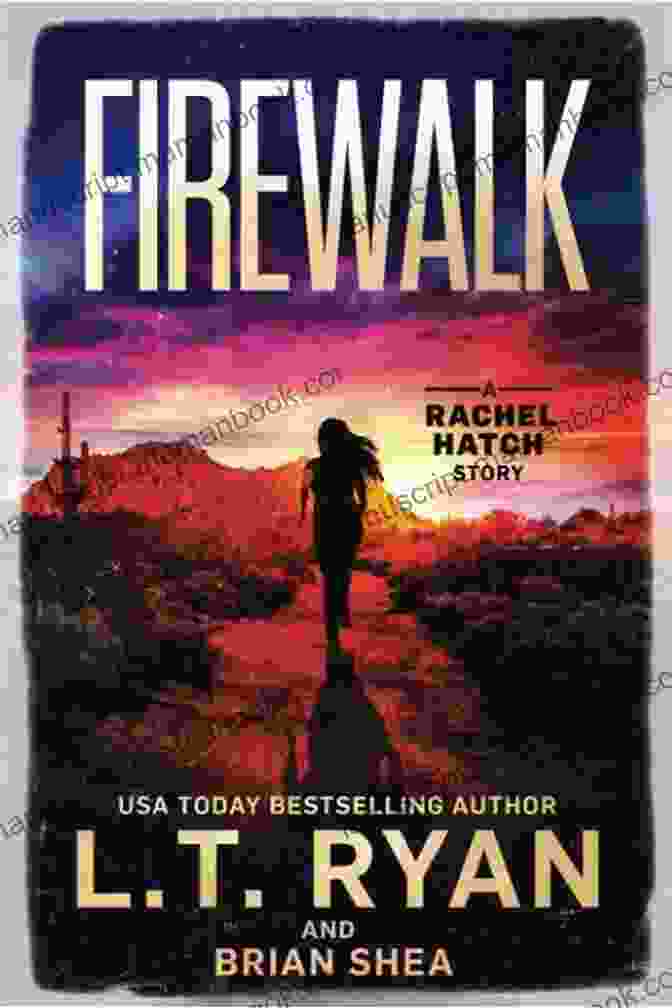 Firewalk Book Cover With A Woman Standing In A Field With Her Hair On Fire Rachel Hatch Thriller 4 6: Smoke Signal Firewalk Whitewater (Rachel Hatch Boxed Set 2)