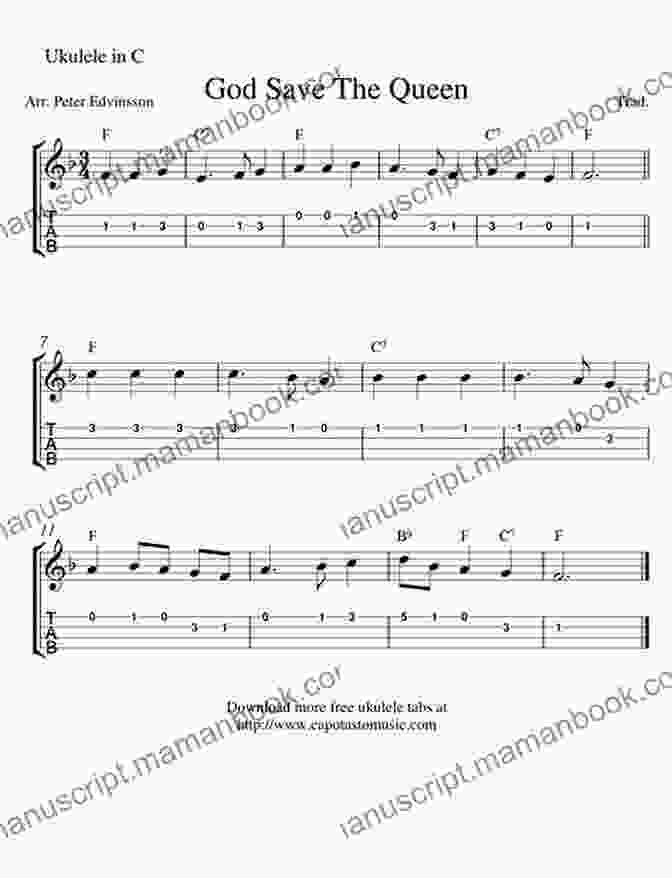 God Save The Queen Ukulele Arrangement Play Ukulele 41 Arrangements Of Traditional Music 1 Deutsch English Tabs Online Sounds