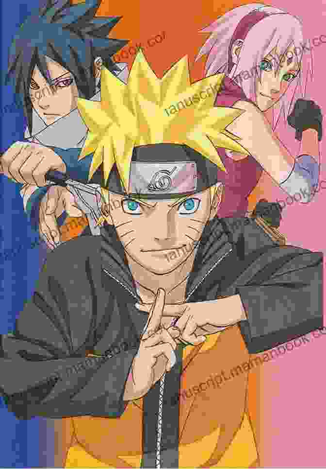 Naruto Vol 34: The Reunion Cover Art Featuring Naruto, Sasuke, And Sakura Standing Together Naruto Vol 34: The Reunion (Naruto Graphic Novel)