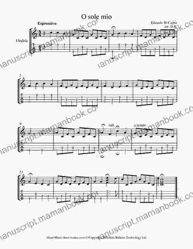 O Sole Mio Ukulele Arrangement Play Ukulele 41 Arrangements Of Traditional Music 1 Deutsch English Tabs Online Sounds
