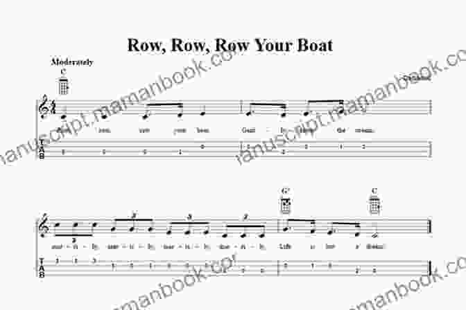 Row, Row, Row Your Boat Ukulele Arrangement Play Ukulele 41 Arrangements Of Traditional Music 1 Deutsch English Tabs Online Sounds