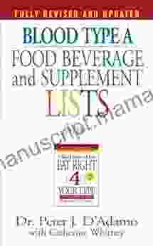 Blood Type A Food Beverage And Supplement Lists (Eat Right 4 Your Type)